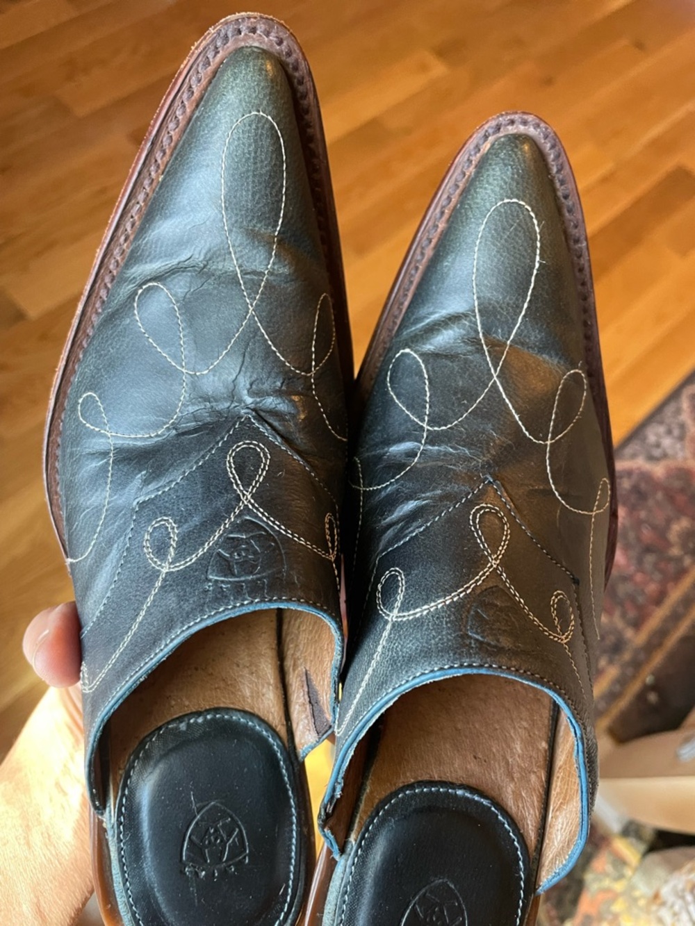 Ariat Leather Western Mule Clogs - Picture 4 of 7